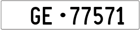 Trailer License Plate
